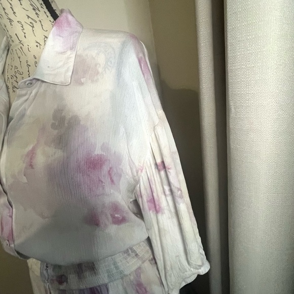 🎯Z Supply Pink and White Blouse - Picture 9 of 13